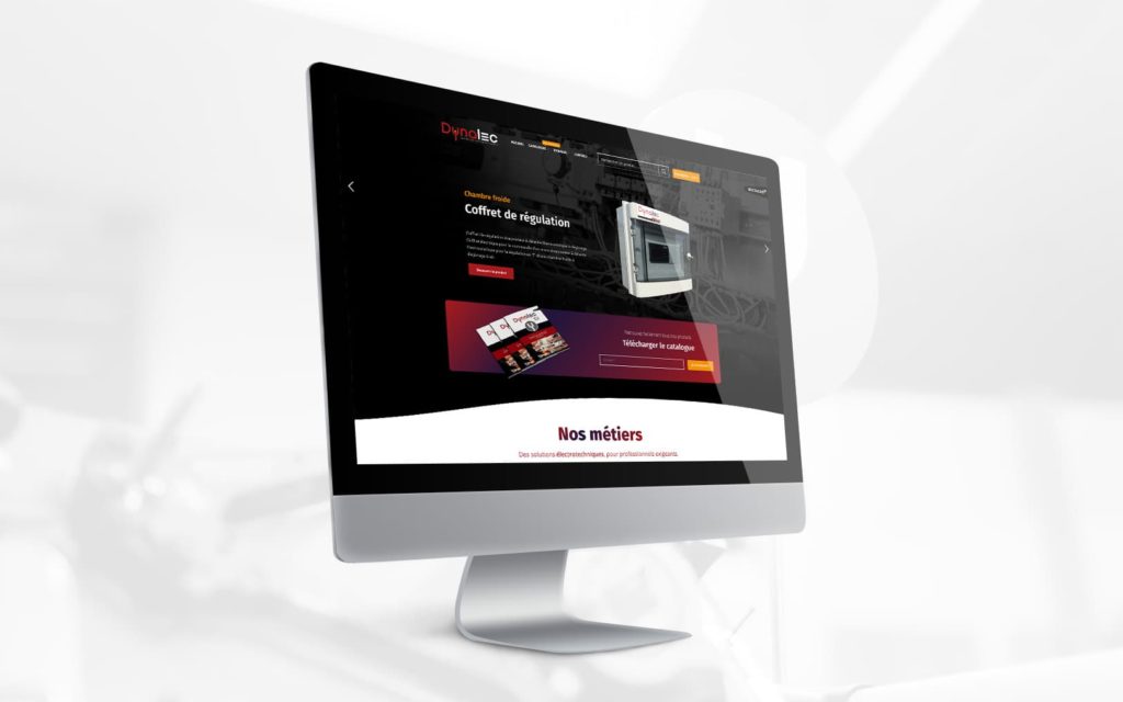 Mockup Dynalec Website